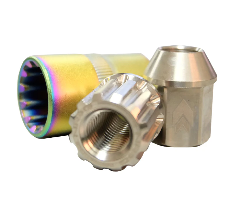 NRG 200 Series M12 X 1.5 Titanium Lug Nut Set - 21 Pc w/Lock Key Socket - Silver - Image 5