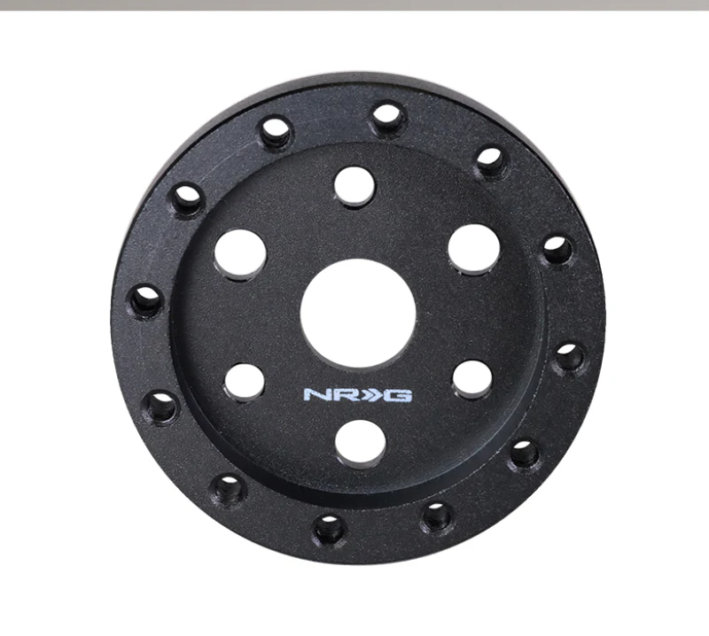 NRG 3 Hole to 6 Hole Steering Wheel Adapter 1/2in. - Black - Image 3