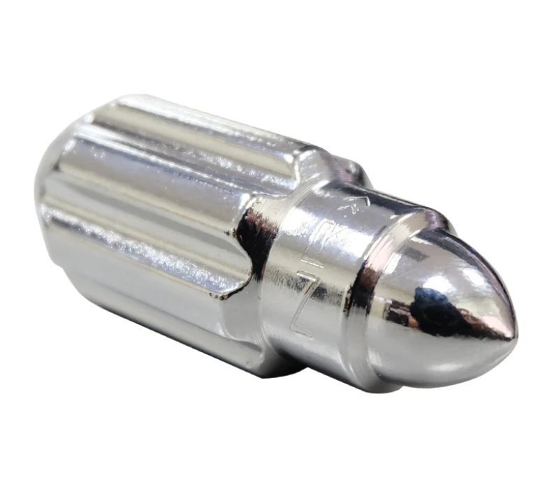 NRG 500 Series M12 X 1.5 Bullet Shape Steel Lug Nut Set - 21 Pc w/Lock Key - Silver - Image 11