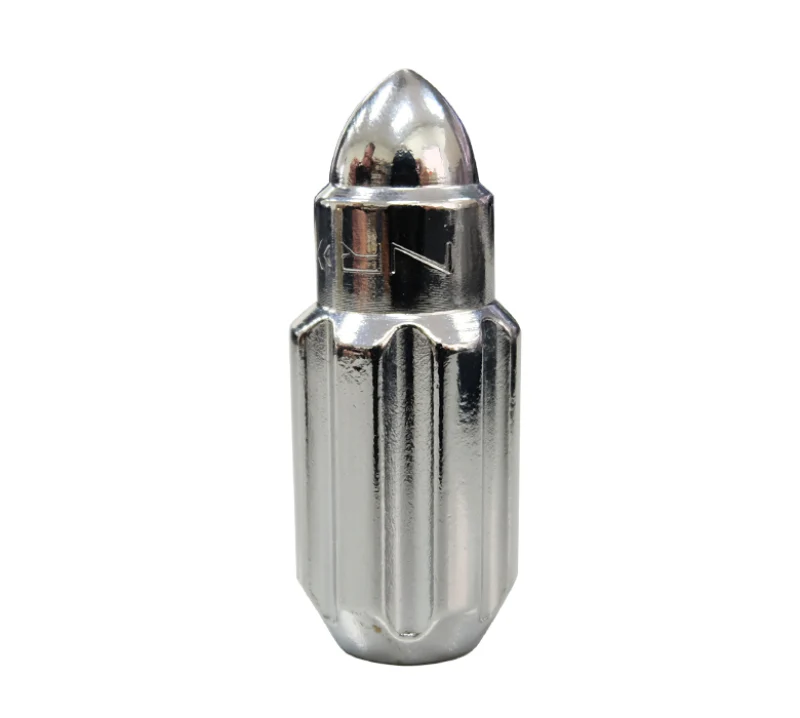 NRG 500 Series M12 X 1.5 Bullet Shape Steel Lug Nut Set - 21 Pc w/Lock Key - Silver - Image 9