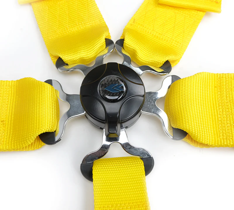 NRG 5PT 3in. Seat Belt Harness / Cam Lock - Yellow - Image 3