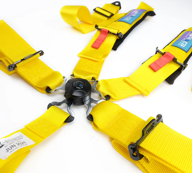 NRG 5PT 3in. Seat Belt Harness / Cam Lock - Yellow - Image 4