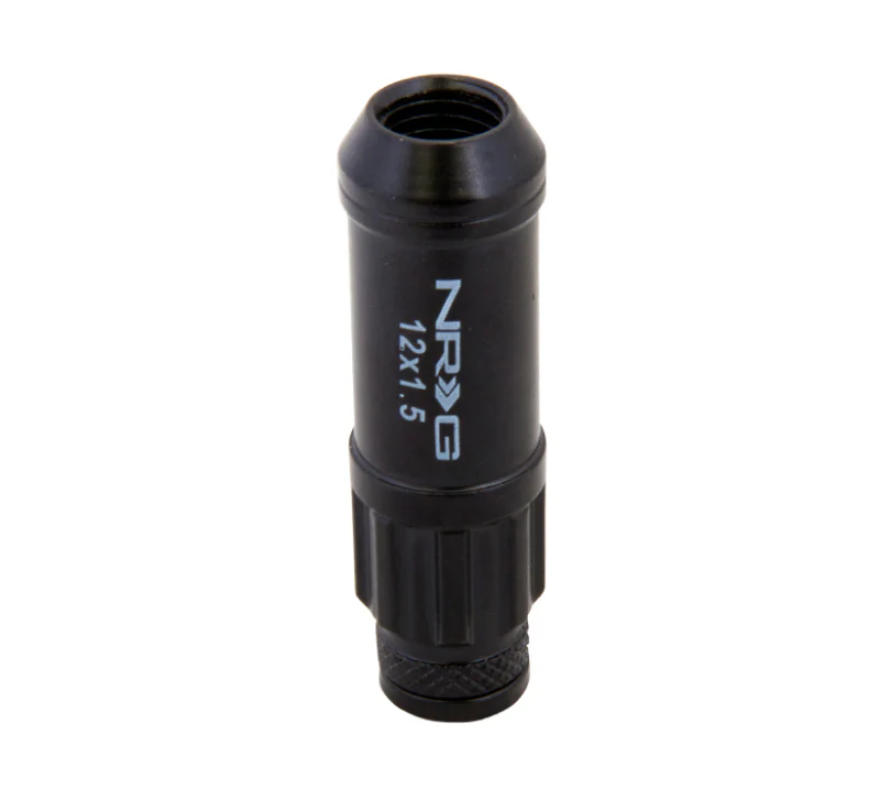 NRG 700 Series M12 X 1.5 Steel Lug Nut w/Dust Cap Cover Set 21 Pc w/Locks & Lock Socket - Black - Image 5