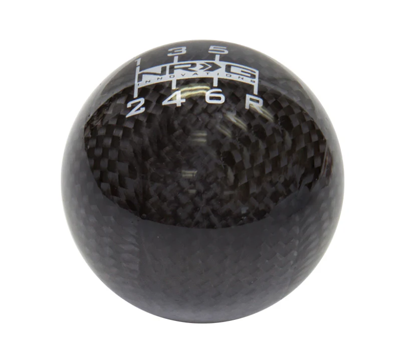 NRG Ball Style Shift Knob For Honda - Heavy Weight 480G / 1.1Lbs. - Black Carbon Fiber - Image 2