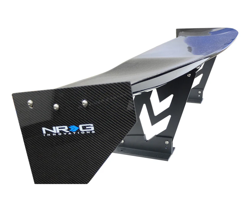 NRG Carbon Fiber Spoiler - Universal (59in.) NRG Logo Large End Plates - Image 4
