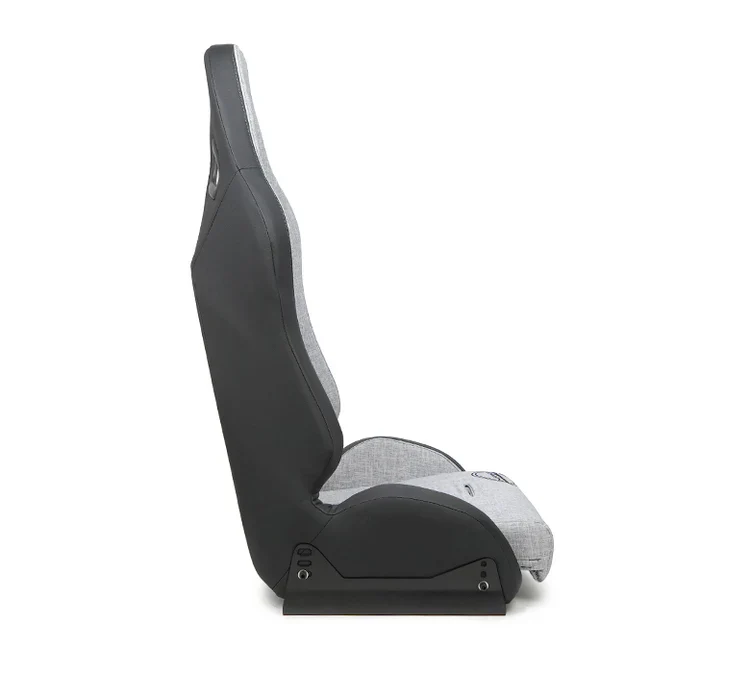 NRG Defender Water Resistant Steel Frame Susp. Seat - Silver w/Black Trim/Defender Logo/Side Bracket - Image 2