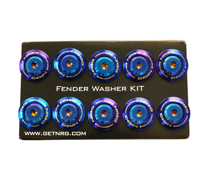 NRG Fender Washer Kit (TI Series) M6 Bolts For Plastic (TI Burn Washer/TI Burn Screw) - Set of 10 - Image 4