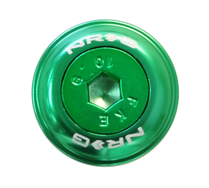 NRG Fender Washer Kit w/Color Matched M6 Bolt Rivets For Plastic (Green) - Set of 10 - Image 2