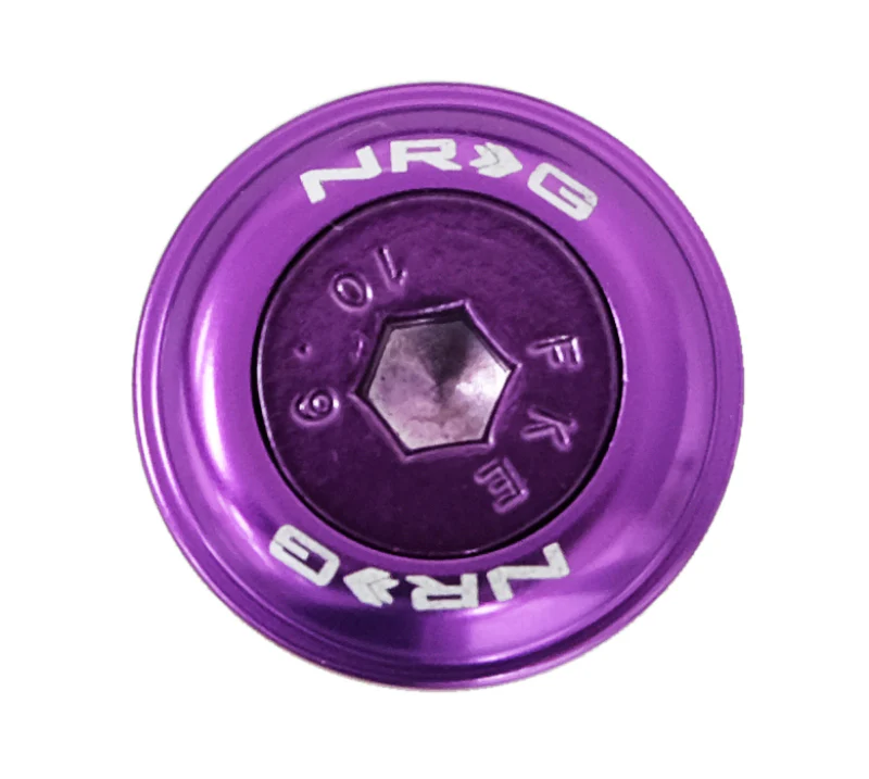 NRG Fender Washer Kit w/Color Matched M6 Bolt Rivets For Plastic (Purple) - Set of 10 - Image 4