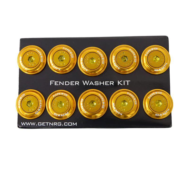 NRG Fender Washer Kit w/Color Matched M6 Bolt Rivets For Plastic (Rose Gold) - Set of 10 - Image 3
