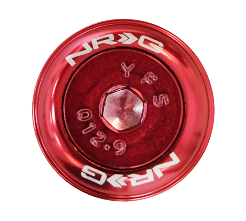 NRG Fender Washer Kit w/Color Matched M8 Bolt Rivets For Plastic (Red) - Set of 8 - Image 3