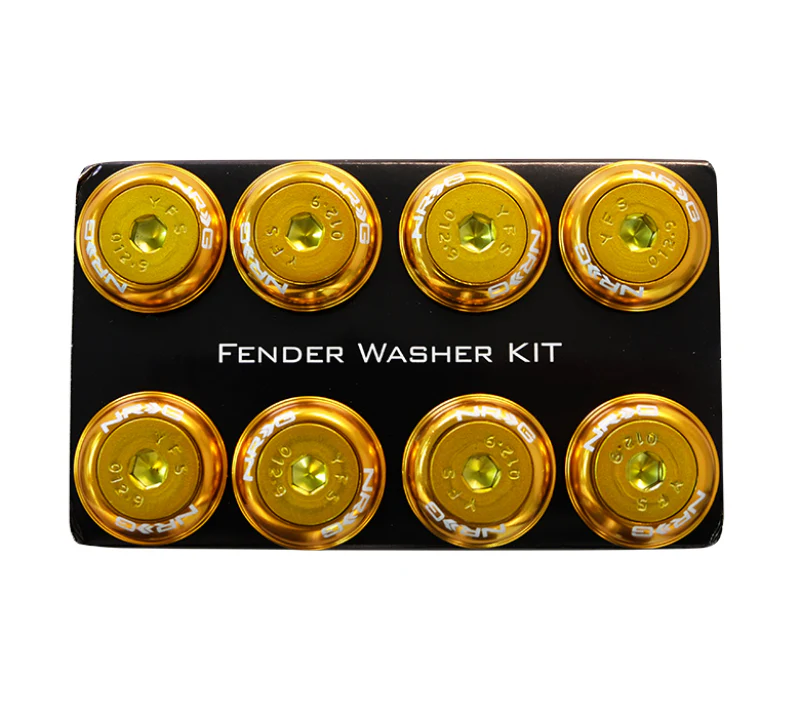 NRG Fender Washer Kit w/Color Matched M8 Bolt Rivets For Plastic (Rose Gold) - Set of 8 - Image 4
