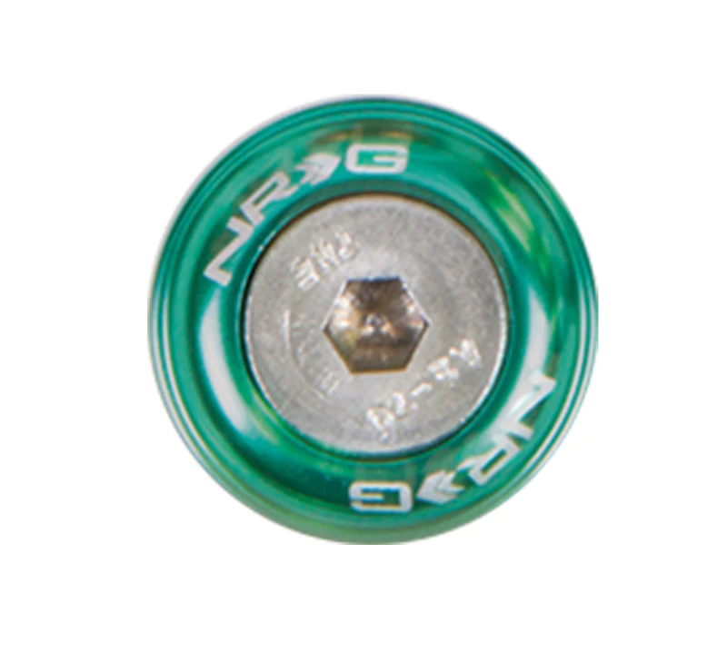 NRG Fender Washer Kit w/Rivets For Metal (Green) - Set of 10 - Image 2