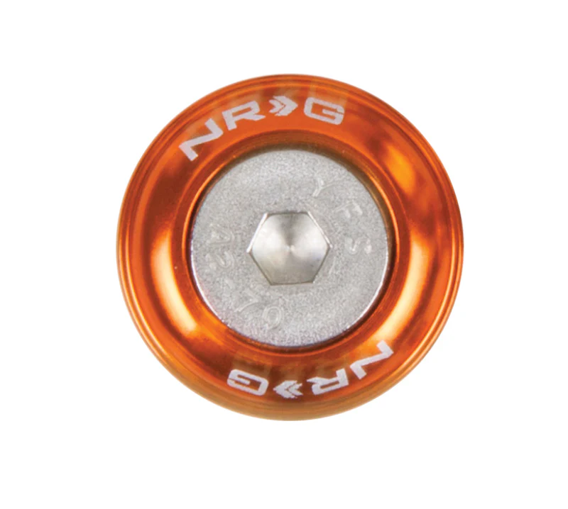 NRG Fender Washer Kit w/Rivets For Metal (Orange) - Set of 10 - Image 2