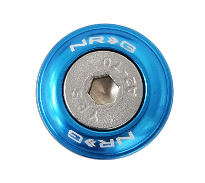 NRG Fender Washer Kit w/Rivets For Plastic (Blue) - Set of 10 - Image 4