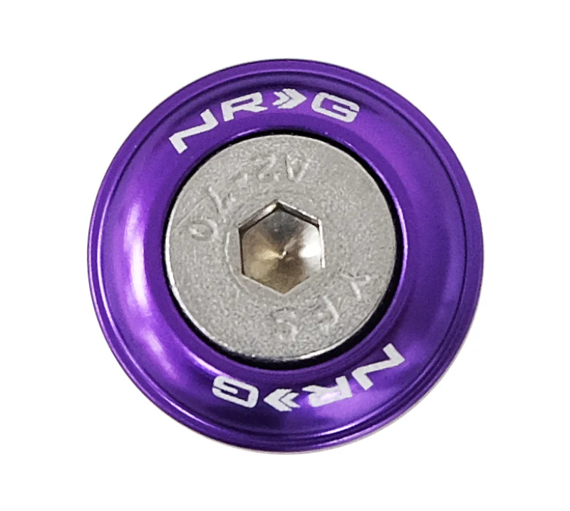 NRG Fender Washer Kit w/Rivets For Plastic (Purple) - Set of 10 - Image 3