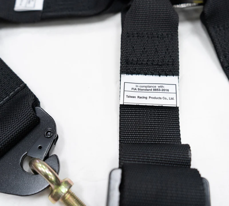 NRG FIA 6pt 2in. Shoulder Belt for HANS Device/ Rotary Cam Lock Buckle/ 3in. Waist Belt - Black - Image 3