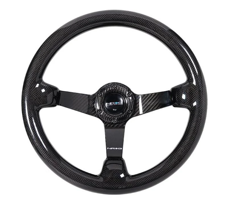 NRG Forged Carbon Fiber Steering Wheel (350mm / 3in. Deep) - Image 2