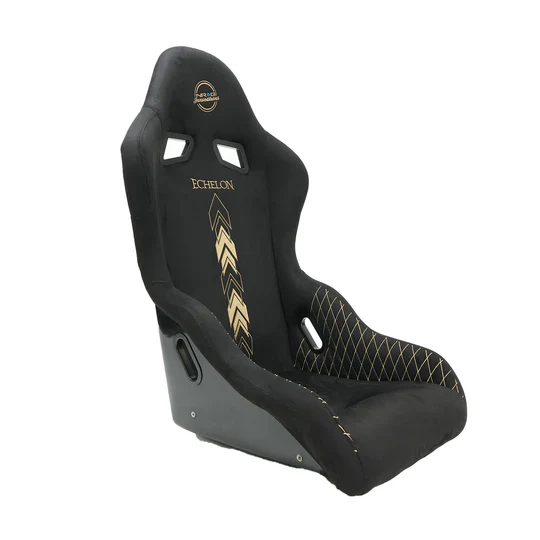 NRG FRP Bucket Seat - Echelon Light Weight - Gold Stitching - Large