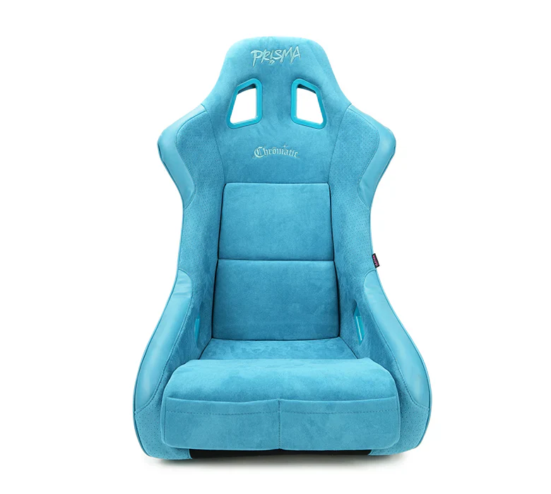 NRG FRP Bucket Seat (Medium) Prisma-Chromatic Dark Teal Vegan Suede w/ Chameleon Back - Image 3