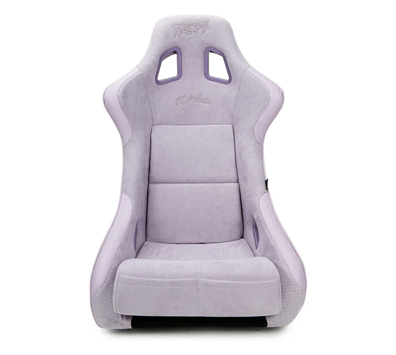 NRG FRP Bucket Seat (Large) Prisma-Chromatic Lilac Vegan Suede w/ Chameleon back - Image 3