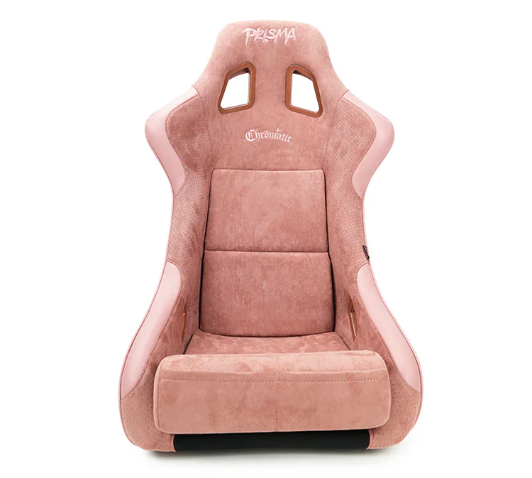 NRG FRP Bucket Seat (Medium) Prisma-Chromatic Mauve Vegan Suede w/ Chameleon Back - Image 3