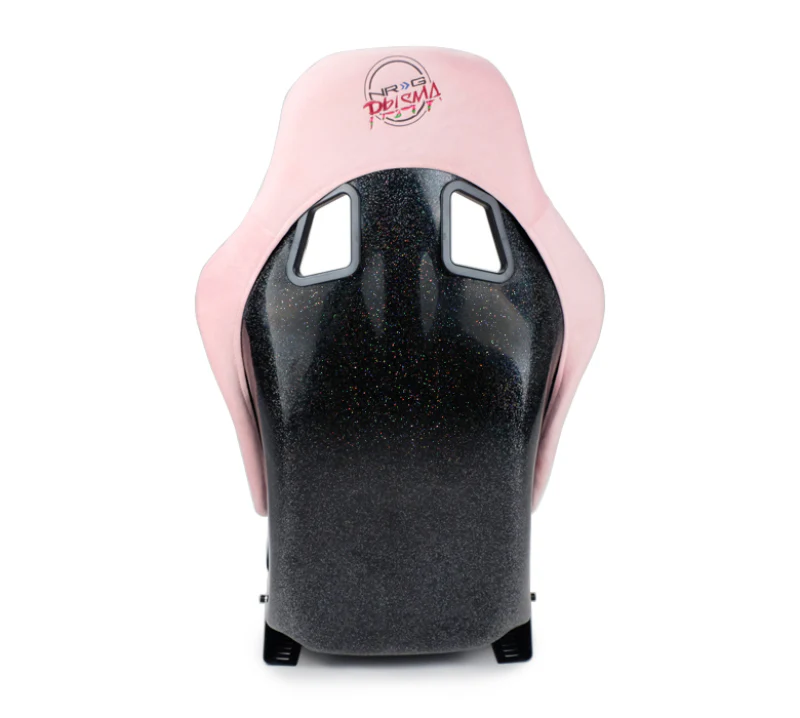 NRG FRP Bucket Seat Prisma Edition w/ Pearlized Back and Pink Alcantara (Medium) - Image 7