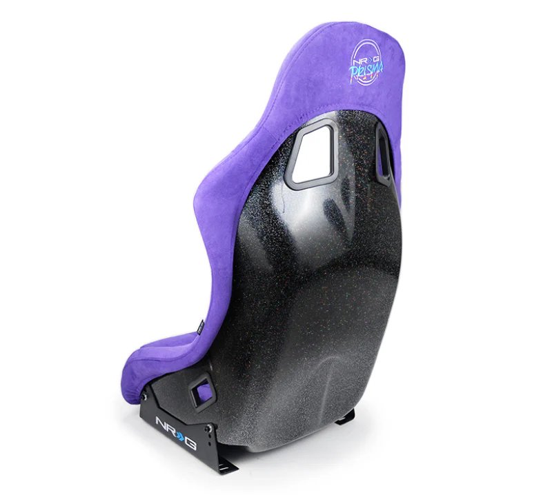 NRG FRP Bucket Seat PRISMA Edition w/ Pearlized Back Purple Alcantara - Medium - Image 5