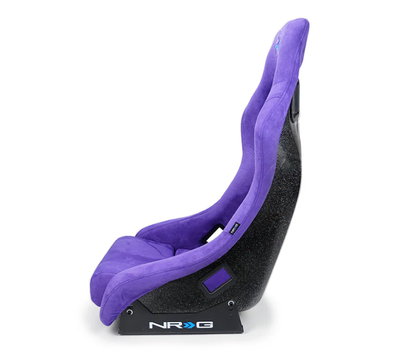 NRG FRP Bucket Seat PRISMA Edition w/ Pearlized Back Purple Alcantara - Medium - Image 6