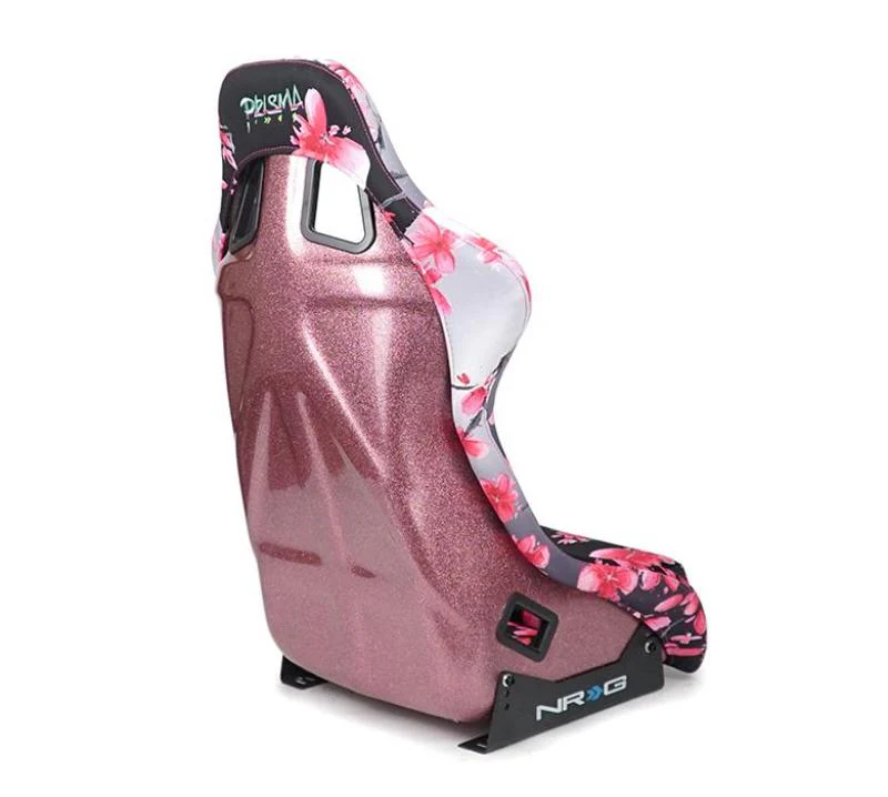 NRG FRP Bucket Seat PRISMA Japanese Cherry Blossom Edition W/ Pink Pearlized Back - Medium - Image 2