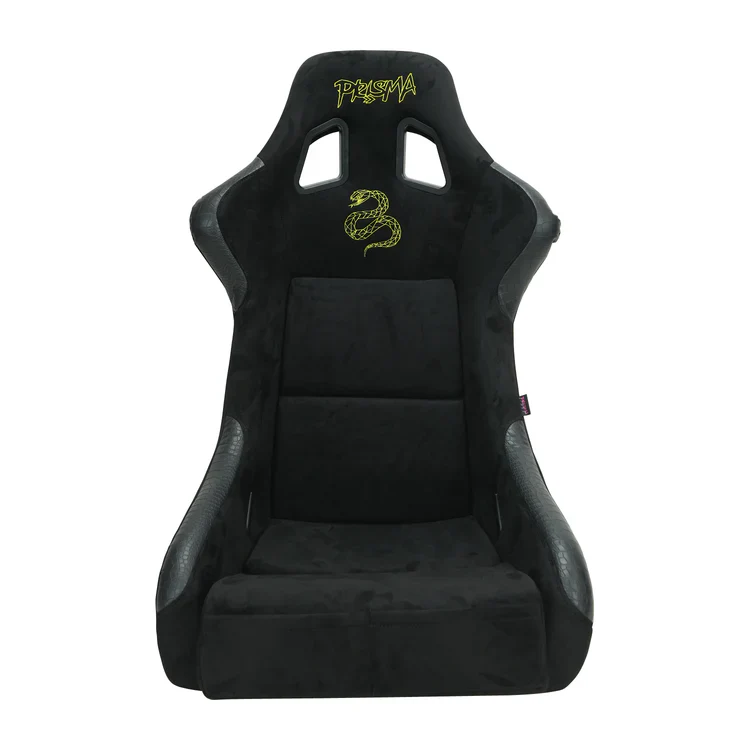 NRG FRP Bucket Seat PRISMA SAVAGE II Edition Vegan Matl. w/ Phone Pkt. - Hombre Pearl Back - Large - Image 2