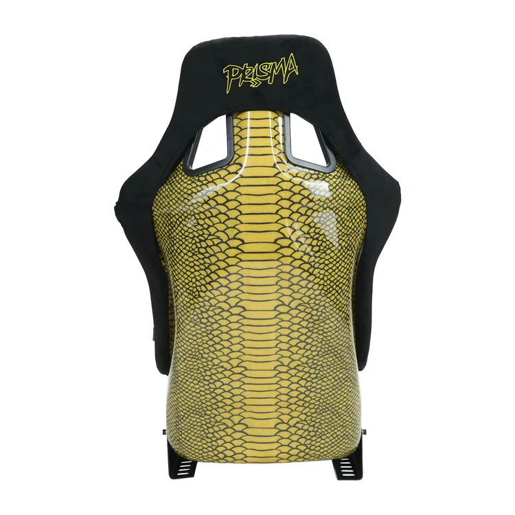 NRG FRP Bucket Seat PRISMA SAVAGE II Edition Vegan Matl. w/ Phone Pkt. - Hombre Pearl Back - Large - Image 3