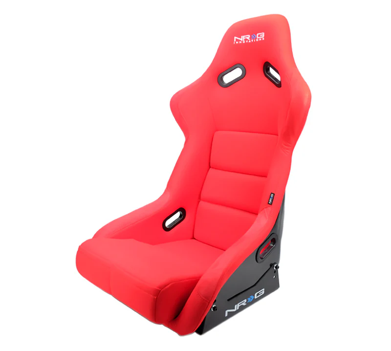 NRG FRP Bucket Seat (Red Cloth) - Large - Image 2