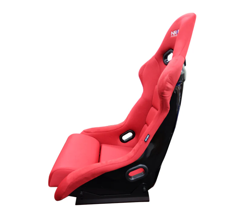 NRG FRP Bucket Seat (Red Cloth) - Large - Image 4