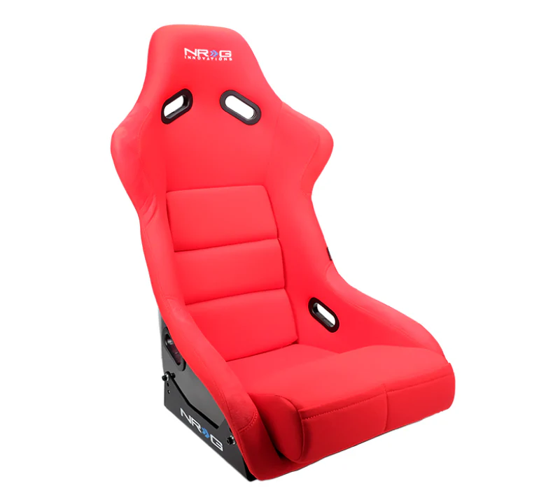 NRG FRP Bucket Seat (Red Cloth) - Large - Image 5