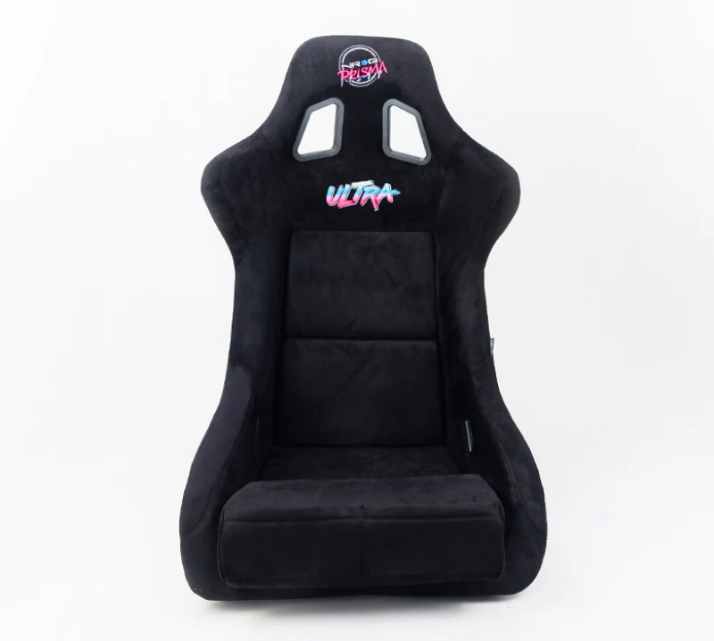 NRG FRP Bucket Seat ULTRA Edition - Large (Black Alcantara/Gold Glitter Back) - Image 10