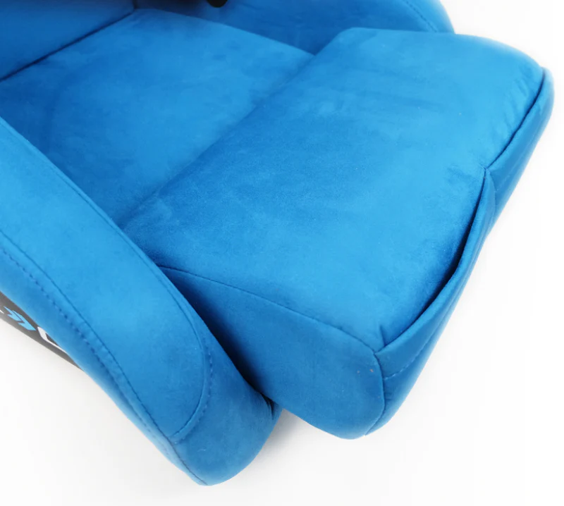 NRG FRP Bucket Seat ULTRA Edition - Large (Blue Alcantara/Gold Glitter Back) - Image 4