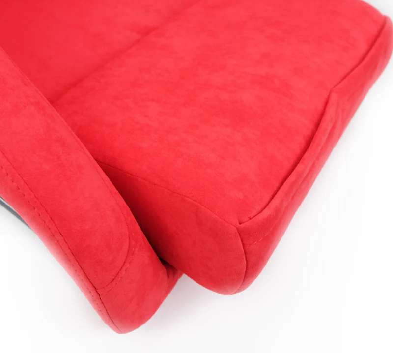 NRG FRP Bucket Seat ULTRA Edition - Large (Red Alcantara/Gold Glitter Back) - Image 10