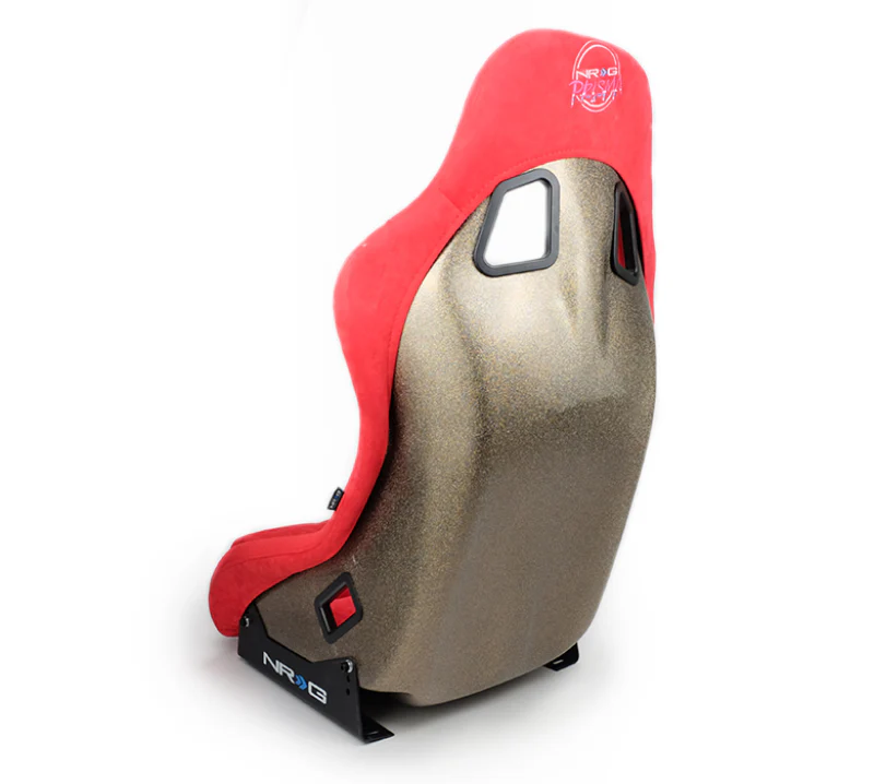 NRG FRP Bucket Seat ULTRA Edition - Medium (Red Alcantara/Pearlized Back) - Image 3