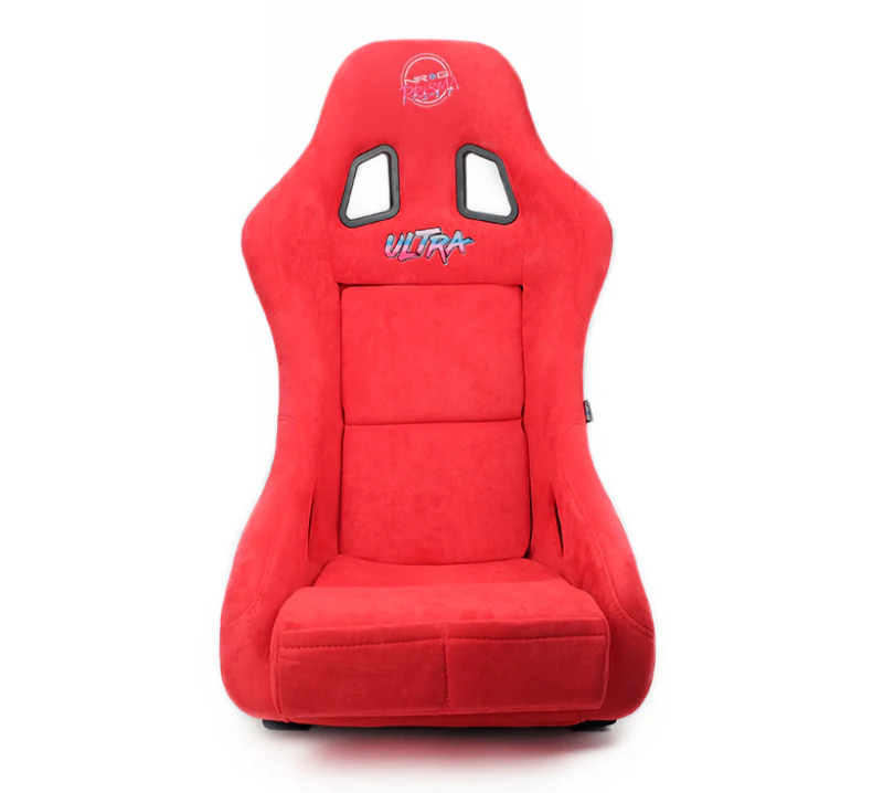 NRG FRP Bucket Seat ULTRA Edition - Medium (Red Alcantara/Pearlized Back) - Image 5