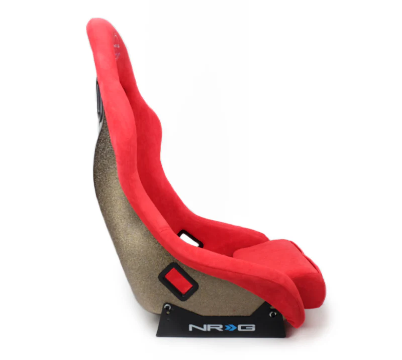 NRG FRP Bucket Seat ULTRA Edition - Medium (Red Alcantara/Pearlized Back) - Image 6