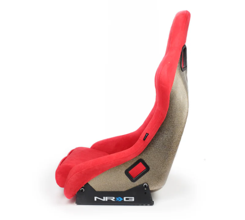 NRG FRP Bucket Seat ULTRA Edition - Medium (Red Alcantara/Pearlized Back) - Image 9