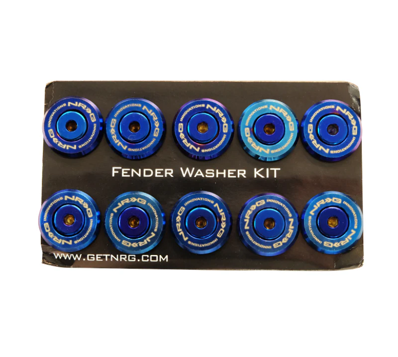 NRG M-Style Fender Washer Kit TI Series M6 For Plastic (TI Burn Washer/TI Burn Screw) - Set of 10 - Image 2