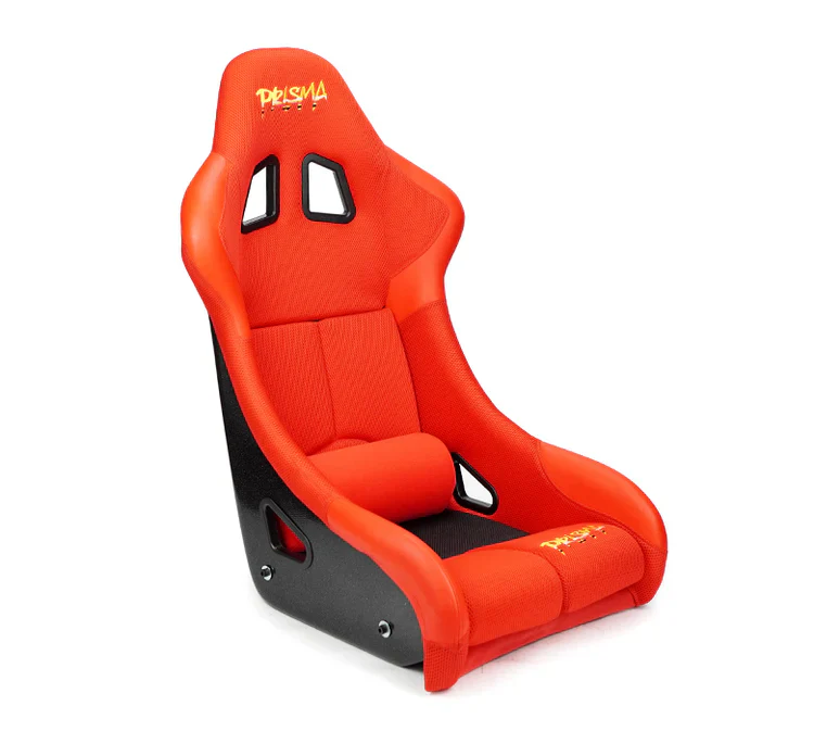 NRG PRISMA FIA Competition Seat w/ Competition Fabric FIA Homologated - Red - Image 2