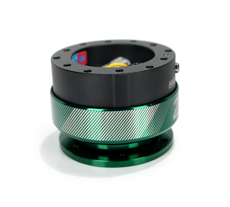 NRG Quick Release Gen 2.0 -  20 Year Anniversary Black Body / Emerald Ring - Image 2