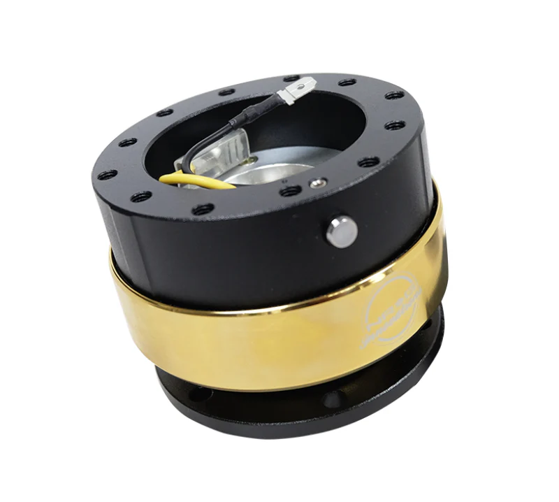 NRG Quick Release Gen 2.0 - Black Body / Chrome Gold Ring - Image 2