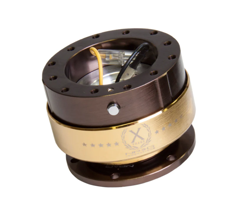 NRG Quick Release Gen 2.0 - Bronze Body / Chrome Gold Ring - Image 2