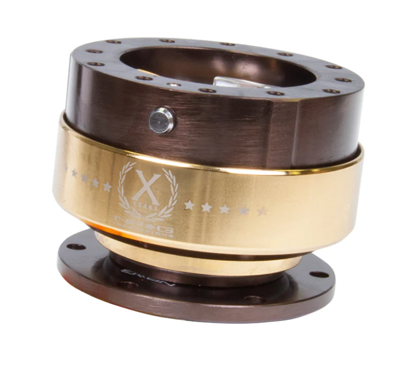 NRG Quick Release Gen 2.0 - Bronze Body / Chrome Gold Ring - Image 3