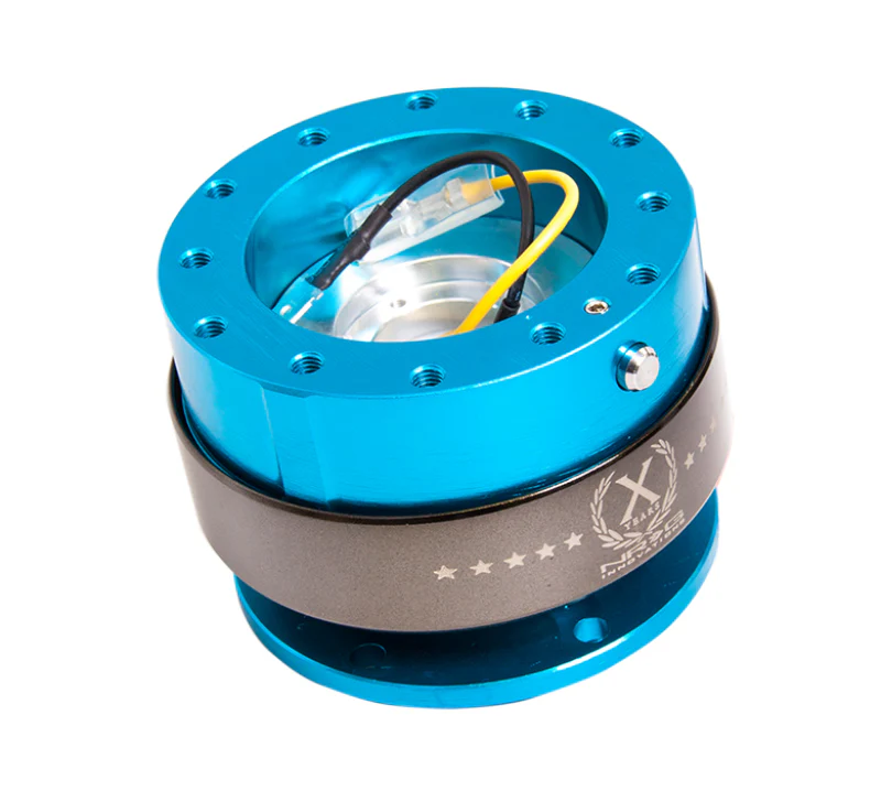 NRG Quick Release Gen 2.0 - New Blue Body / Titanium Chrome Ring - Image 3