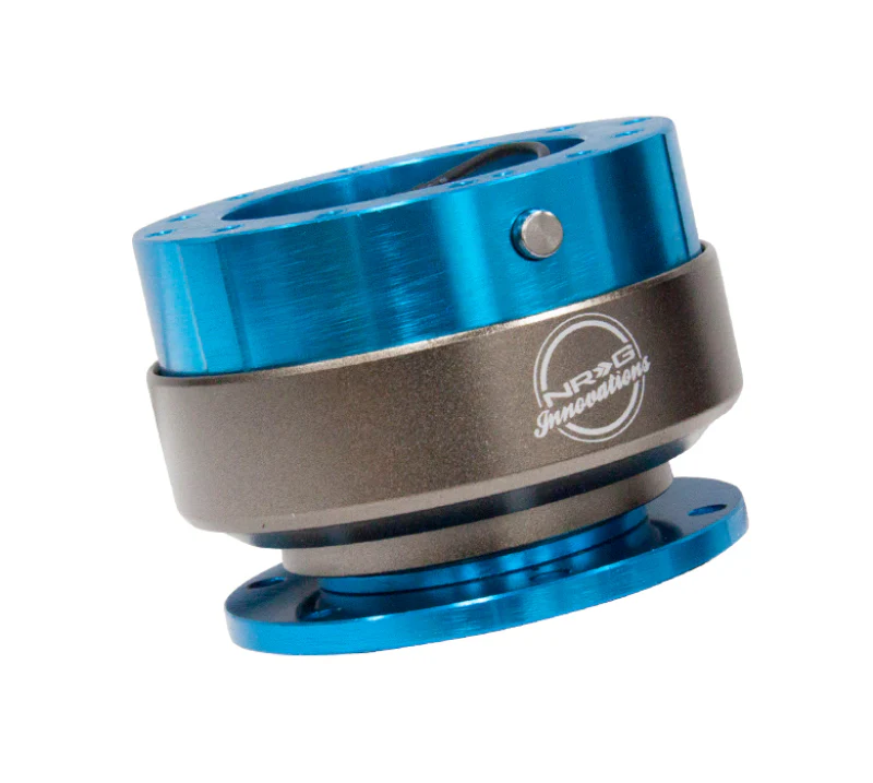 NRG Quick Release Gen 2.0 - New Blue Body / Titanium Chrome Ring - Image 4